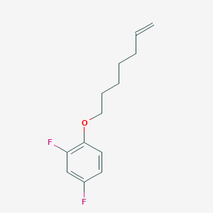 molecular formula C13H16F2O B8078701 2,4-Difluoro-1-hept-6-enoxybenzene 