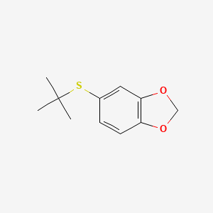 molecular formula C11H14O2S B8078931 5-Tert-butylsulfanyl-1,3-benzodioxole 