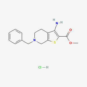 Methyl 3-amino-6-benzyl-4,5,6,7-tetrahydrothieno[2,3-c]pyridine-2-carboxylate HCl