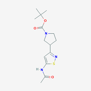 tert-Butyl 3-(5-acetamidoisothiazol-3-yl)pyrrolidine-1-carboxylate