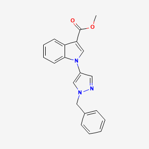 Methyl 1-(1-benzyl-1H-pyrazol-4-yl)-1h-indole-3-carboxylate