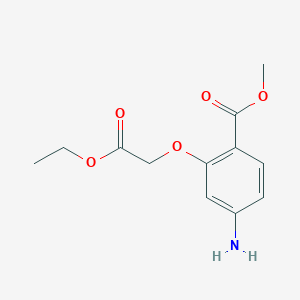 Methyl 4-amino-2-(2-ethoxy-2-oxoethoxy)benzoate