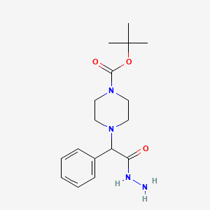 Tert-butyl 4-(2-hydrazinyl-2-oxo-1-phenylethyl)piperazine-1-carboxylate