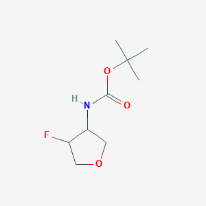 molecular formula C9H16FNO3 B8079789 Tert-Butyl (4-Fluorotetrahydrofuran-3-Yl)Carbamate 