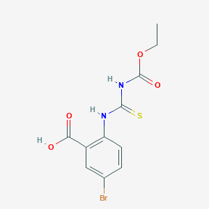 5-Bromo-2-(3-(ethoxycarbonyl)thioureido)benzoic acid