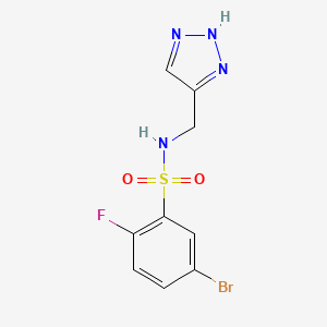N-((1H-1,2,3-Triazol-5-yl)methyl)-5-bromo-2-fluorobenzenesulfonamide