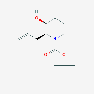 tert-butyl (2S,3S)-3-hydroxy-2-prop-2-enylpiperidine-1-carboxylate