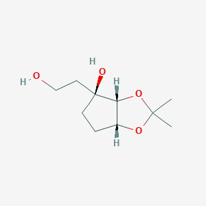 (3AR,4S,6aR)-4-(2-hydroxyethyl)-2,2-dimethyltetrahydro-3aH-cyclopenta[d][1,3]dioxol-4-ol