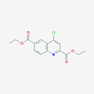 molecular formula C15H14ClNO4 B8079819 Diethyl 4-chloroquinoline-2,6-dicarboxylate CAS No. 2007921-01-7