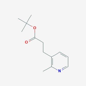 molecular formula C13H19NO2 B8079964 tert-Butyl 3-(2-methylpyridin-3-yl)propanoate 