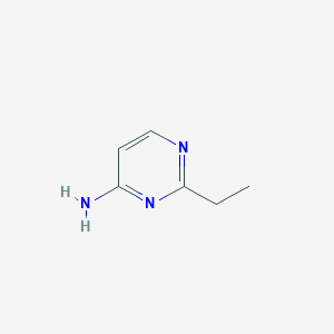 molecular formula C6H9N3 B080800 2-Ethylpyrimidin-4-amine CAS No. 10491-77-7