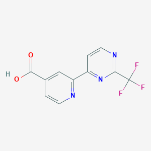 2-(2-(Trifluoromethyl)pyrimidin-4-YL)isonicotinic acid