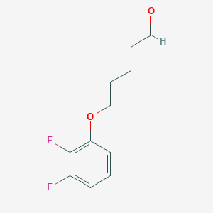 molecular formula C11H12F2O2 B8080423 5-(2,3-Difluorophenoxy)pentanal 