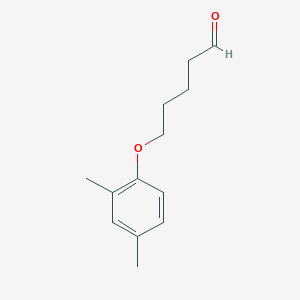 molecular formula C13H18O2 B8080438 5-(2,4-Dimethylphenoxy)pentanal 