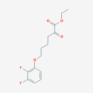 molecular formula C14H16F2O4 B8080552 Ethyl 6-(2,3-difluorophenoxy)-2-oxohexanoate 