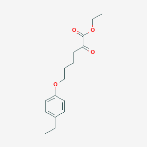 molecular formula C16H22O4 B8080578 Ethyl 6-(4-ethylphenoxy)-2-oxohexanoate 