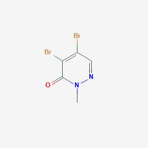 molecular formula C5H4Br2N2O B080806 4,5-Dibromo-2-methylpyridazin-3(2H)-one CAS No. 13645-74-4
