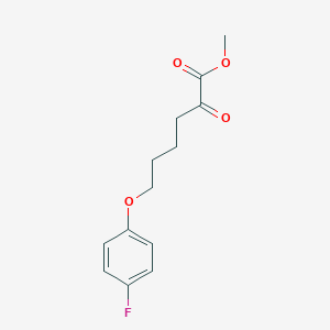 molecular formula C13H15FO4 B8080983 Methyl 6-(4-fluorophenoxy)-2-oxohexanoate 