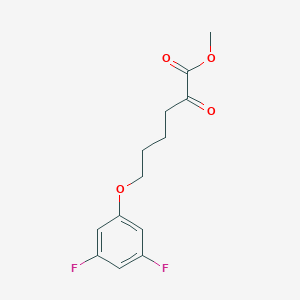 molecular formula C13H14F2O4 B8080984 Methyl 6-(3,5-difluorophenoxy)-2-oxohexanoate 