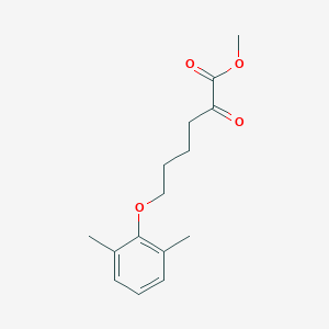 molecular formula C15H20O4 B8080994 Methyl 6-(2,6-dimethylphenoxy)-2-oxohexanoate 