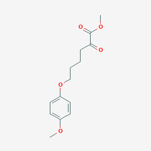 molecular formula C14H18O5 B8080996 Methyl 6-(4-methoxyphenoxy)-2-oxohexanoate 