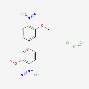 molecular formula C14H12Cl4N4O2Zn B8081396 Fast Blue B Salt 