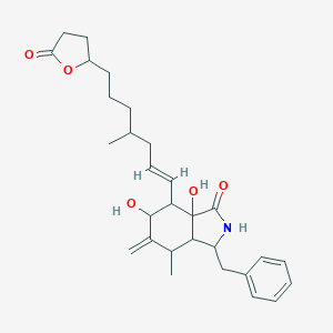 molecular formula C29H39NO5 B080814 DIHYDROCYTOCHALASIN B GAMMA-LACTONE CRYS TALLINE CAS No. 14110-71-5