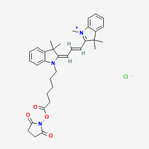 molecular formula C34H40ClN3O4 B8081523 Cy3 NHS ester 