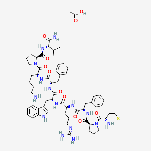 molecular formula C63H91N15O11S B8081555 Nonapeptide-1 acetate salt 
