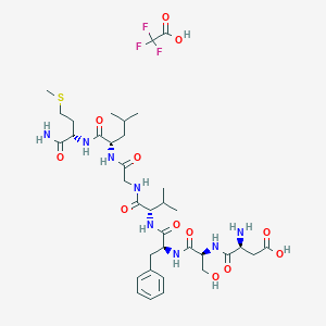 molecular formula C36H55F3N8O12S B8081558 Neurokinin A(4-10) TFA 