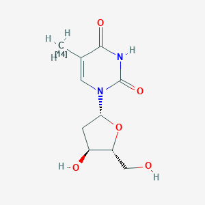 molecular formula C10H14N2O5 B080816 Thymidine-alpha-14C CAS No. 13123-07-4