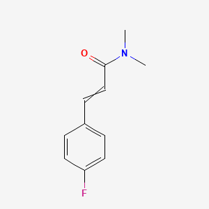 molecular formula C11H12FNO B8081645 3-(4-Fluorophenyl)-N,N-dimethylacrylamide 
