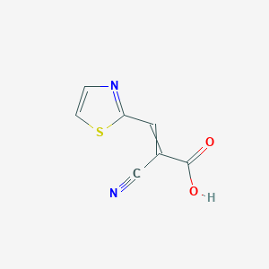 2-Cyano-3-(1,3-thiazol-2-yl)prop-2-enoic acid