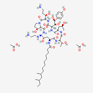 molecular formula C56H96N10O19 B8081734 Caspofungin acetate 
