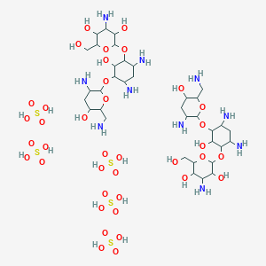 molecular formula C36H84N10O38S5 B8081766 Tobramycinsulfate 