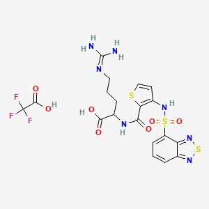molecular formula C19H20F3N7O7S3 B8082011 EG00229 