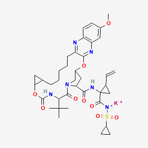 molecular formula C38H49KN6O9S B8082018 Grazoprevir potassium salt 
