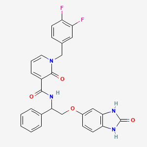 molecular formula C28H22F2N4O4 B8082032 PDK1 inhibitor 