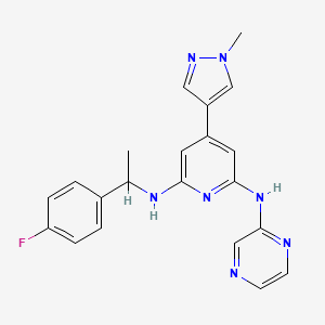molecular formula C21H20FN7 B8082124 NS-018 