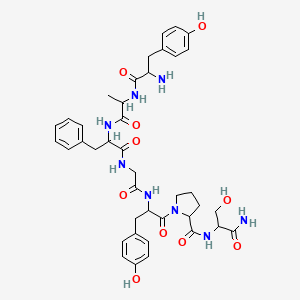 molecular formula C40H50N8O10 B8082411 Dermorphin acetate 