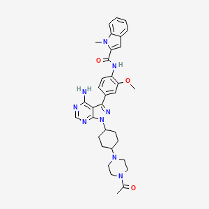 molecular formula C34H39N9O3 B8082437 A-770041 CAS No. 1140478-96-1