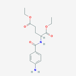 molecular formula C16H22N2O5 B080825 Diethyl N-(4-aminobenzoyl)-L-glutamate CAS No. 13726-52-8