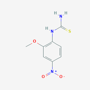 molecular formula C8H9N3O3S B8082621 1-(2-Methoxy-5-nitrophenyl)thiourea 