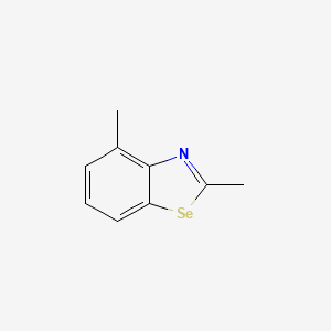 molecular formula C9H9NSe B8082657 Benzoselenazole, 2,5-dimethyl- 