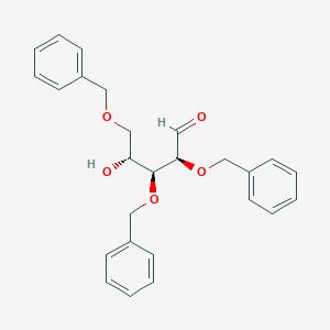 molecular formula C26H28O5 B8082800 D-Lyxose, 2,3,5-tris-O-(phenylmethyl)- 