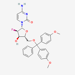molecular formula C30H30FN3O6 B8082846 Cytidine, 5'-O-[bis(4-methoxyphenyl)phenylmethyl]-2'-deoxy-2'-fluoro- (9CI) 