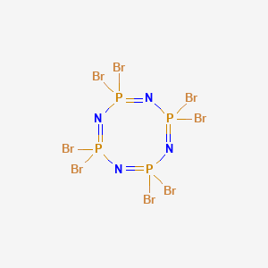 molecular formula Br8N4P4 B080832 2,2,4,4,6,6,8,8-Octabromo-2,2,4,4,6,6,8,8-octahydro-1,3,5,7,2,4,6,8-tetraazatetraphosphocine CAS No. 14621-11-5