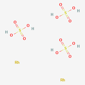 molecular formula H6O12Rh2S3 B8083274 Rhodium(III) sulfate solution 