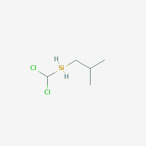 molecular formula C5H12Cl2Si B8083329 Silane, dichloromethyl(2-methylpropyl)- 