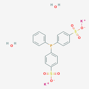 molecular formula C18H17K2O8PS2 B8083356 Dipotassium;4-[phenyl-(4-sulfonatophenyl)phosphanyl]benzenesulfonate;dihydrate 